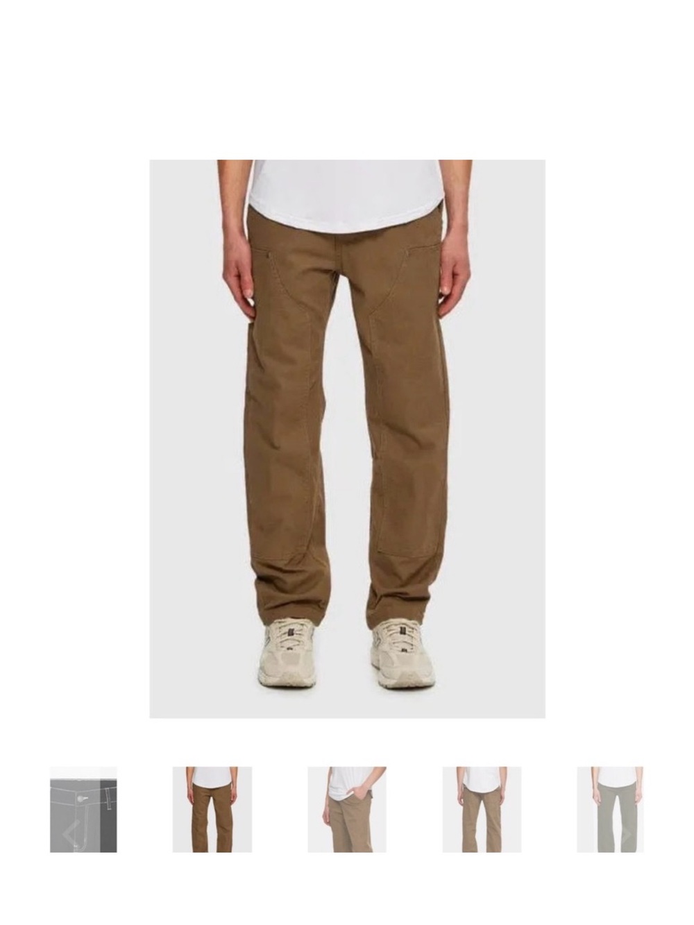 Kuwalla tee brown carpenter trouser MENS LARGE